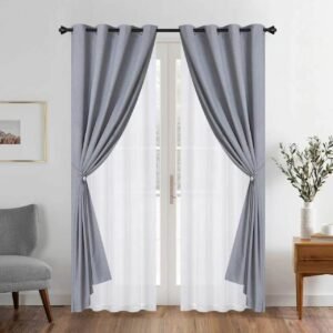 Cortinas Blackout con Velo Liso CR55B