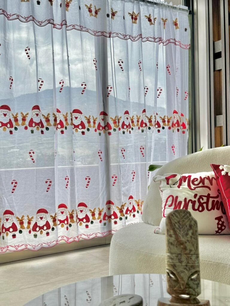CORTINA DE VELO NAVIDAD NOELLA